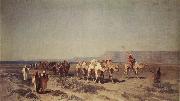 Alberto Pasini Caravan on the Shores of the Red Sea china oil painting reproduction